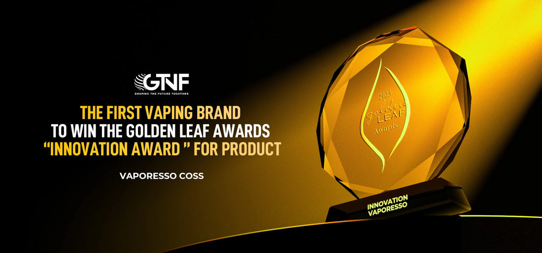VAPORESSO COSS Triumphs at Golden Leaf Awards, Securing Innovation Award